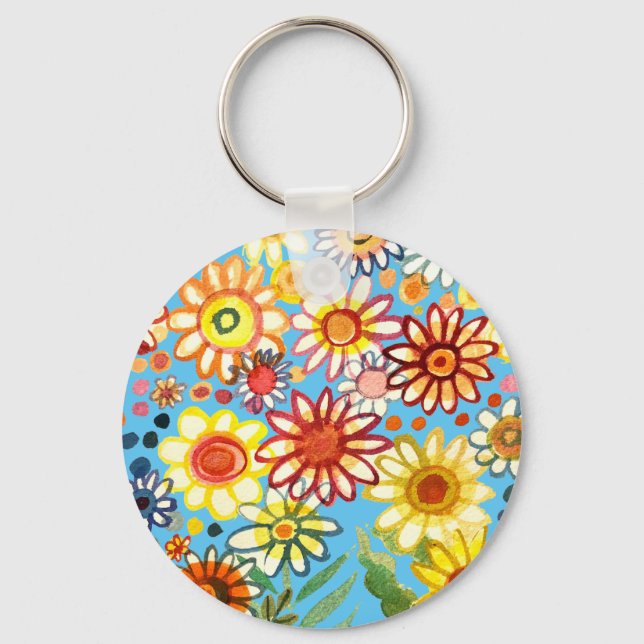 Daisies  key ring (Front)