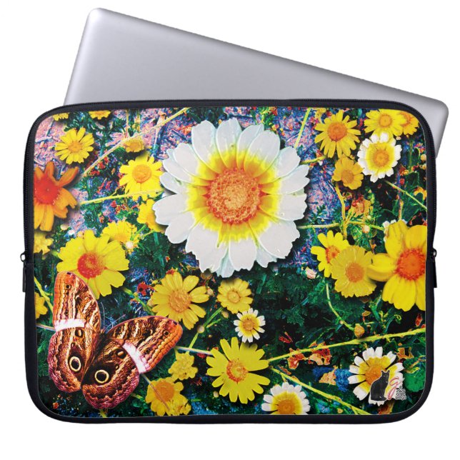 Daisies May Laptop Sleeve (Front)