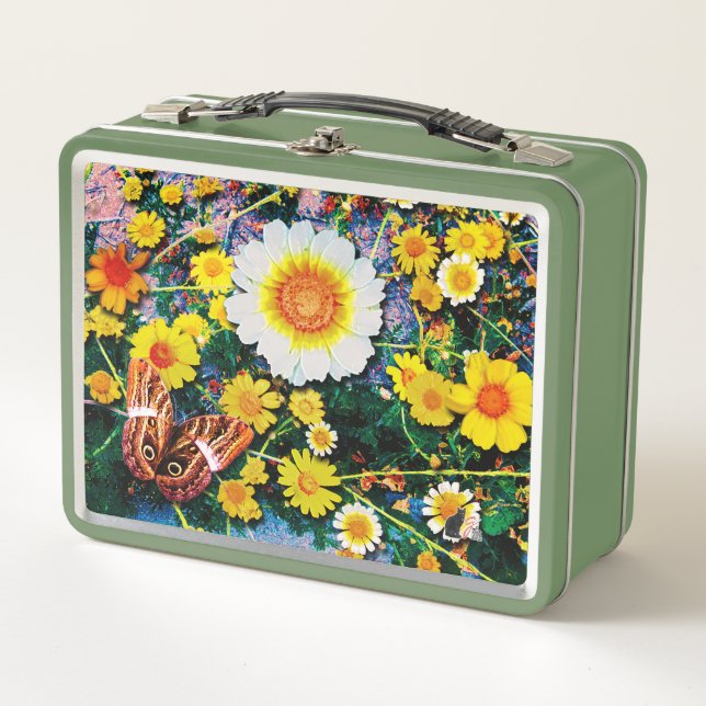 Daisies May Metal Lunchbox (Front)