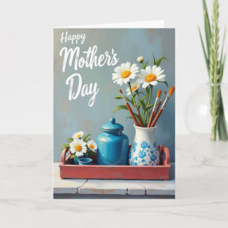 Daisies Mothers Day Art Scene Card