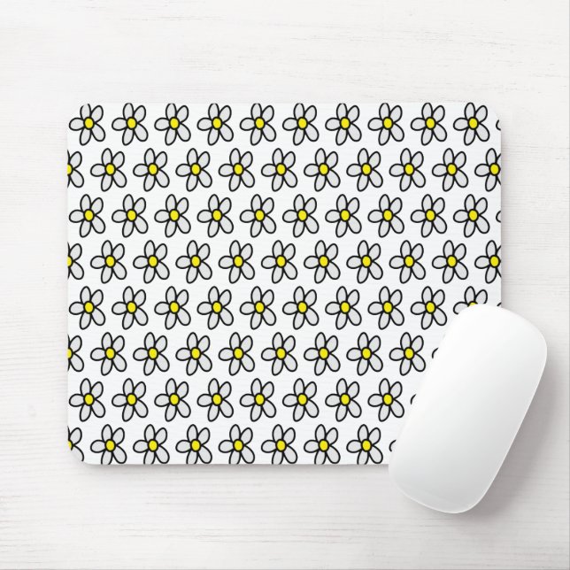 Daisies Mouse Pad (With Mouse)