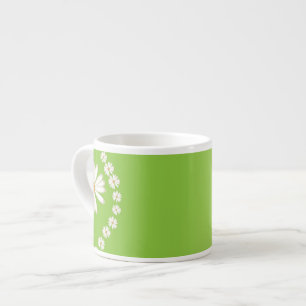 Daisies on Green Espresso Mug