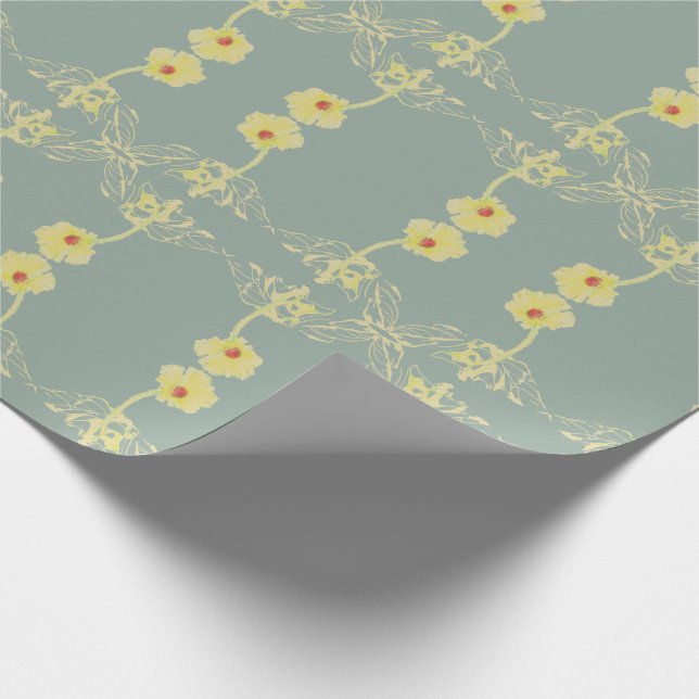 Daisies on Grey All Occasions Wrapping Paper (Corner)