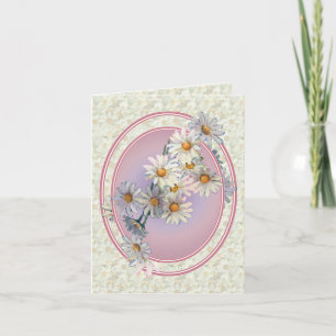 DAISIES & OVALS by SHARON SHARPE Card