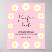 Daisies - pacifier hunt baby shower game