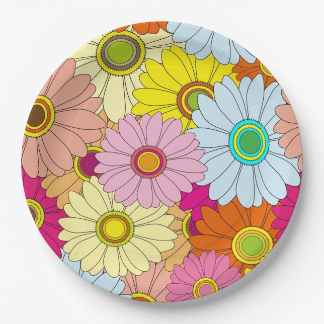 Daisies Paper Plate (Front)
