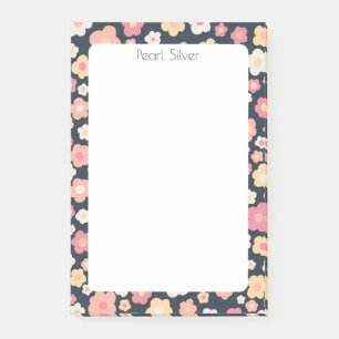 Daisies Pattern CUSTOM Chic Monogram Personalized Post-it Notes