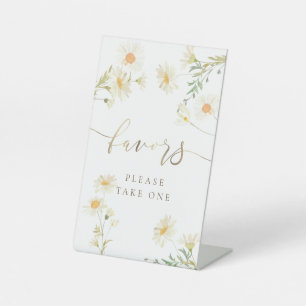 daisies  pedestal sign