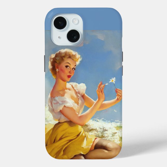 Daisies pin up Case-Mate iPhone case (Back)