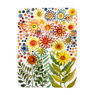 Daisies Postcard Magnet