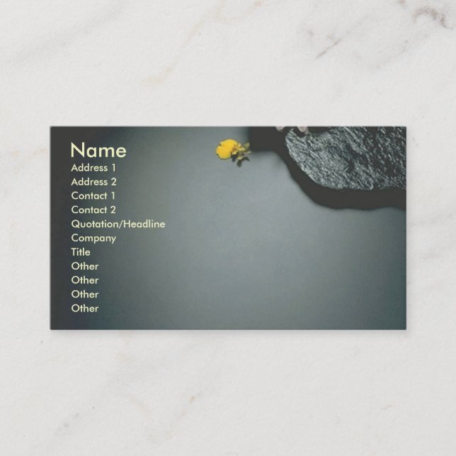 Daisies Profile Card (Front)