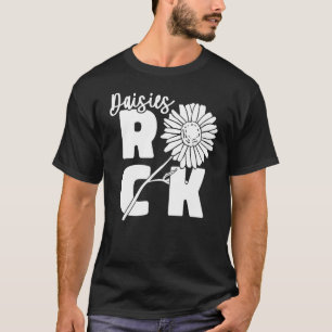Daisies Rock Garden Gardener Botanist Gardening D T-Shirt