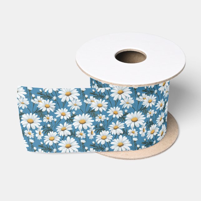 Daisies Satin Ribbon (Spool)