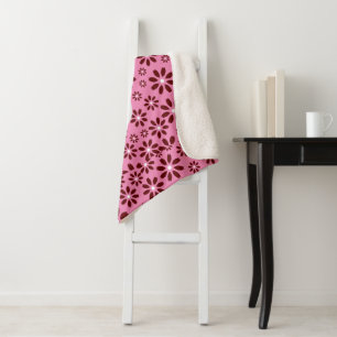 Daisies Simple Stylish Modern Sherpa Blanket