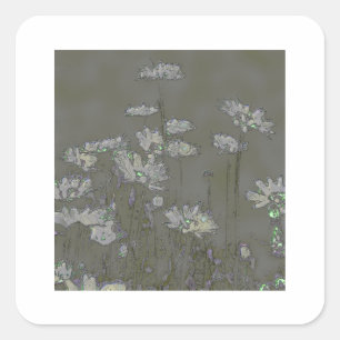 DAISIES SQUARE STICKER