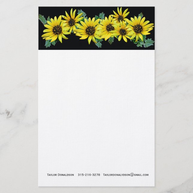 Daisies Stationery (Front)