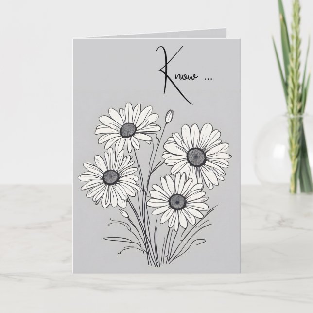 Daisies Thinking of You Card (Front)