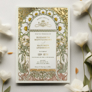 Daisies Vintage Wedding Art Nouveau