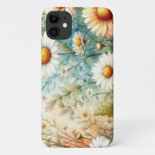 daisies watercolor style white for her Phone  Case-Mate iPhone Case