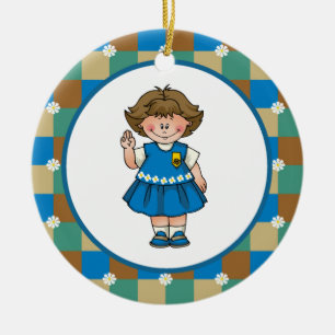 Daisy1 Ceramic Tree Decoration
