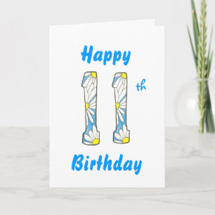 Daisy 11th Birthday Card