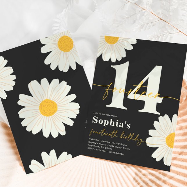 Daisy 14th Birthday Invitation (Creator Uploaded)