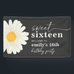 Daisy 16th Birthday Welcome Banner<br><div class="desc">Daisy 16th Birthday Welcome Sign
Ready to be personalised by you!</div>