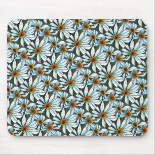 "Daisy #1" Tiled Pattern Floral Mousepad