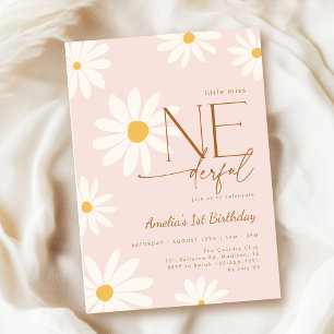 Daisy 1st Birthday Little Miss ONEderful Invitation