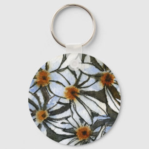 "Daisy 2" Floral Keychain