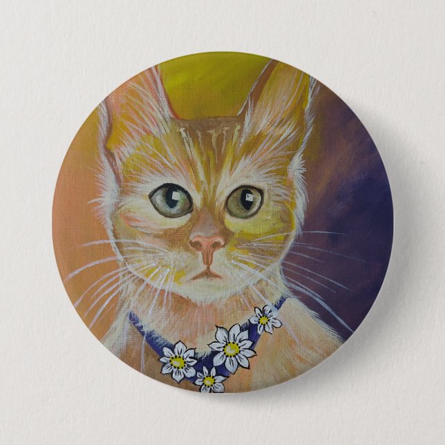 Daisy 7.5 Cm Round Badge (Front)