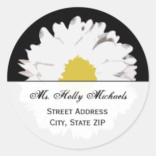 Daisy Address Label Sticker