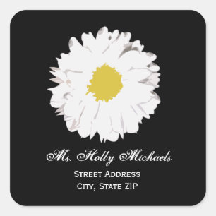 Daisy Address Label Sticker