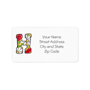 Daisy Address Label to Personalise or Customise