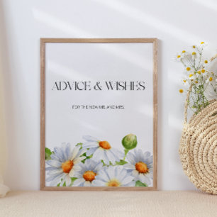 Daisy advice and wishes for Newlyweds Poster