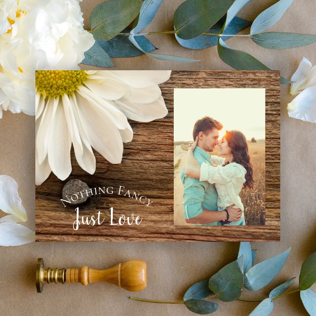 Daisy and Barn Wood Country Wedding Save the Date (Creator Uploaded)