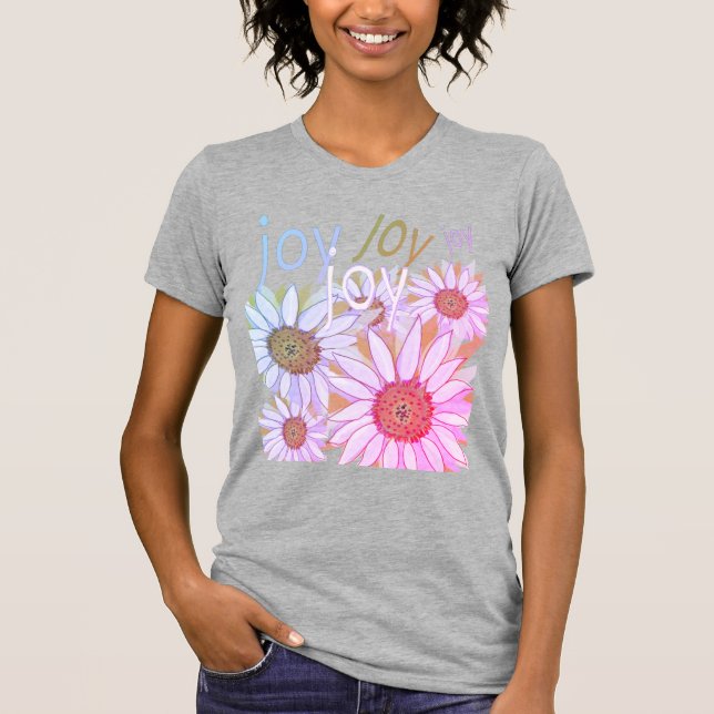 Daisy and Daffodils: Floral Dreams of Joy T-Shirt (Front)