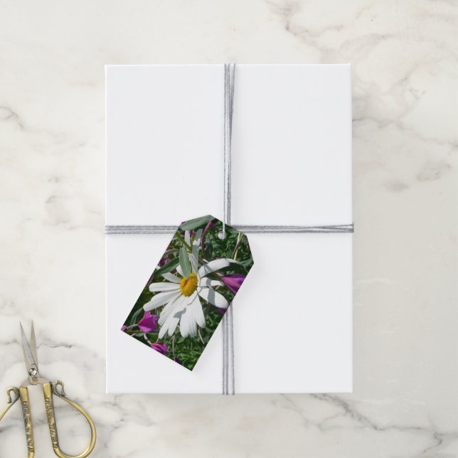 Daisy and Fireweed Wildflower Gift Tags (With Twine)