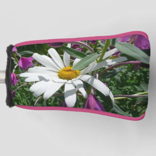 Daisy and Fireweed Wildflower Golf Head Cover