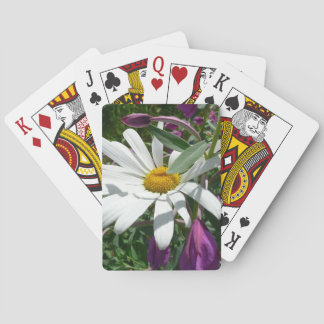 Daisy and Fireweed Wildflower Playing Cards