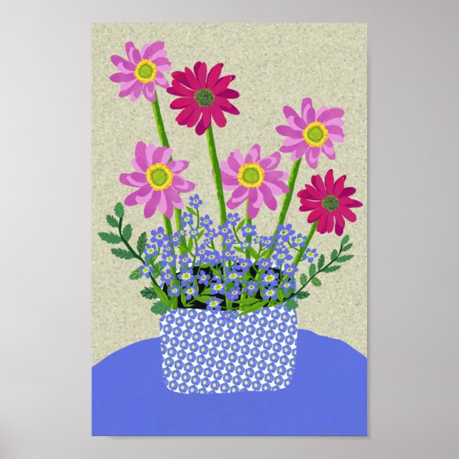 Daisy and Forget me not  Poster (Front)