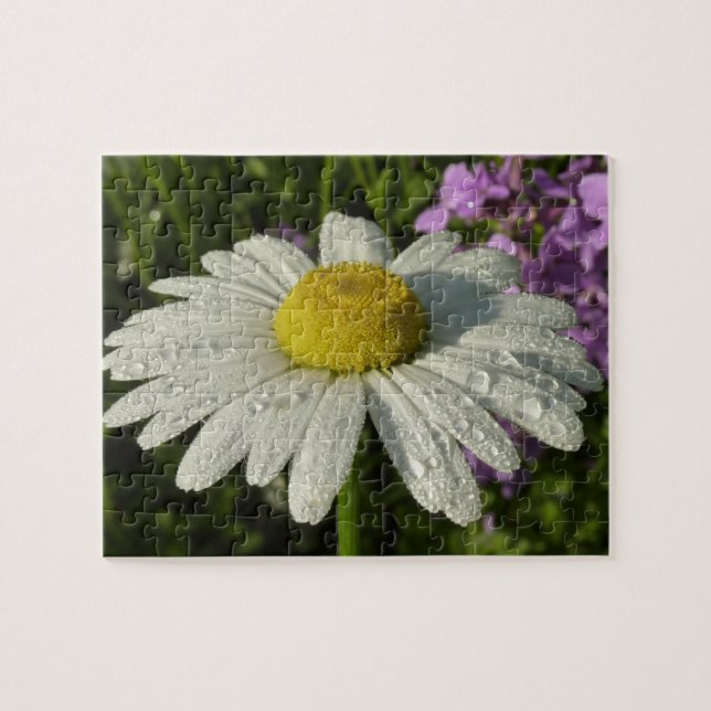 Daisy and Summer Lilac Wildflower Jigsaw Puzzle (Horizontal)