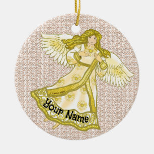 Daisy Angel Ceramic Tree Decoration