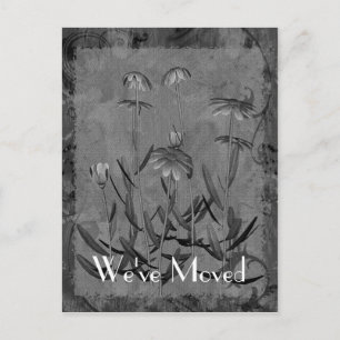 Daisy Art New Address Floral Postcard
