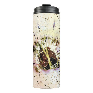 Daisy artwork thermal tumbler