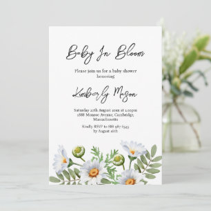 Daisy Baby in Bloom Baby Shower Invitation