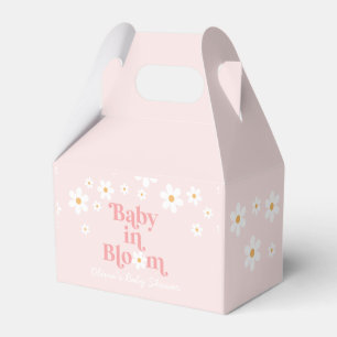 Daisy Baby in Bloom Pink Baby Shower Favour Box