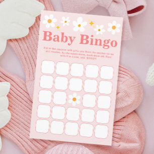 Daisy Baby In Bloom Spring Baby Shower Bingo Game