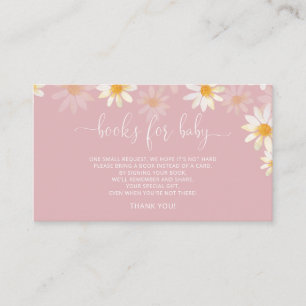 Daisy Baby Shower Book Request Enclosure Card
