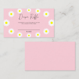 Daisy - baby shower diaper raffle ticket enclosure card
